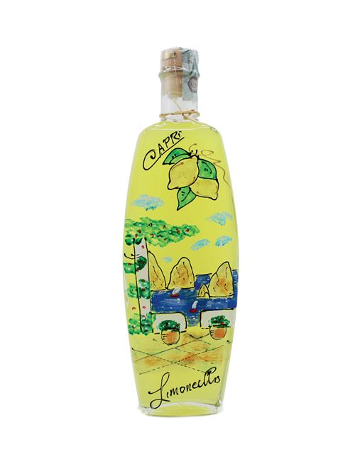 Limoncello di Capri bottiglia limoni faraglioni Capri Più | OPALECL500